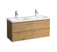 LAUFEN LANI mobile con lavabo doppio LUA, 4 scomparti estraibili, H8140814001041+H4035741122671, LANI; LUA [Mobili da Bagno > Mobili con Doppio Lavabo]