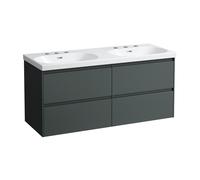 LAUFEN LANI mobile con lavabo doppio LUA, 4 scomparti estraibili, H8140814001081+H4035741122661, LANI; LUA [Mobili da Bagno > Mobili con Doppio Lavabo]