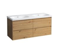 LAUFEN LANI mobile con lavabo doppio LUA, 4 scomparti estraibili, H8140814001091+H4035741122671, LANI; LUA [Mobili da Bagno > Mobili con Doppio Lavabo]
