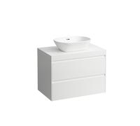 LAUFEN LANI Plan de lavabo blanc mat incl. meuble sous-lavabo, 1 découpe au centre, 785x495x580mm, H4045511129901, H4045511129901, Colorazione: Colore speciale