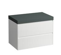 LAUFEN LANI Plan de lavabo gris signalisation incl. meuble sous-lavabo, sans découpe, 785x495x580mm, H4055501122611, H4055501122611, Colorazione: Bianco lucido