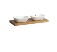 LAUFEN LANI Plan de toilette, découpe à gauche et à droite, 1185x495x65mm, H4046741122671, H4046741122671, Colorazione: Quercia selvatica