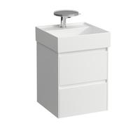 LAUFEN LANI pour Kartell Meuble sous-lavabo, 2 tiroirs, 435x450x515mm, système de rangement inclus, H4039221122601, H4039221122601, Colorazione: Bianco opaco