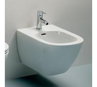 Laufen Lua bidet a parete, con troppopieno, 1 foro per rubinetto, 360x520 mm, valvole ad angolo interne, H830081, Colorazione: Bianco