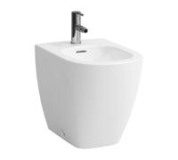 Bidet a colonna Laufen Lua, con troppopieno, 1 foro per rubinetto, 360x520 mm, valvole interne ad angolo, H832081, Colorazione: Bianco