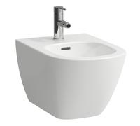 LAUFEN LUA bidet mural, avec trop-plein, 1 trou pour robinet, 360x520mm, robinets d'angle intérieur, H8300817573021, H8300817573021, Colorazione: Bianco opaco