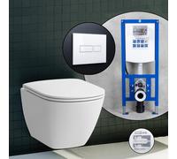 LAUFEN LUA Compact set completo WC sospeso con elemento incasso neeos,, H8200830000001+16601WH#SET, LUA bianco [WC > WC con Elementi Incasso]