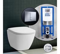 LAUFEN LUA Compact set completo WC sospeso con elemento incasso neeos,, H8200834000001+16791CR#SET, LUA bianco [WC > WC con Elementi Incasso]