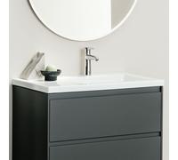 Lavabo Laufen Lua, 1 foro per rubinetto, senza sfioratore, 750x460 mm, mensola a sinistra, H817085, Colorazione: Bianco con LCC