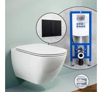 LAUFEN LUA set completo WC a parete con elemento incasso neeos,, H8200800000001+16791BM#SET, LUA bianco [WC > WC]