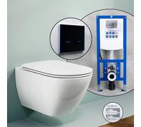 LAUFEN LUA set completo WC a parete con elemento incasso neeos,, H8200804000001+16746BM#SET, LUA bianco [WC > WC]