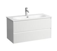 LAUFEN LUA Set LANI Set complet, lavabo 1 trou de robinetterie incl. meuble sous-lavabo, 1000x515x440mm, H8600882611041, H8600882611041, Colorazione: Bianco lucido