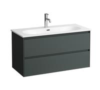 LAUFEN LUA Set LANI Set complet, lavabo 1 trou de robinetterie incl. meuble sous-lavabo, 1000x515x440mm, H8600882661041, H8600882661041, Colorazione: Grigio traffico