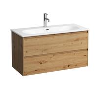 LAUFEN LUA Set LANI Set complet, lavabo 1 trou de robinetterie incl. meuble sous-lavabo, 1000x515x440mm, H8600882671041, H8600882671041, Colorazione: Quercia selvatica