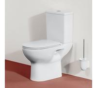WC a colonna Laufen Lua, scarico verticale, senza bordo, 650x360x420 mm, H824087, Colorazione: Bianco - H8240870000001