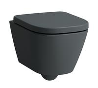 LAUFEN MEDA Ensemble de WC suspendu Advanced compact, Silent Flush, 360x490mm, siège de WC avec couvercle inclus, H8661137580001, H8661137580001, Colorazione: Grafite opaca