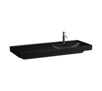 Laufen Meda lavabo 120x46 cm rettangolare da mobile nero opaca H8171197161041