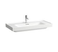 LAUFEN Meda lavabo à poser, poncé, tablette des deux côtés, 1000x460mm, 3 trous pour robinet, avec trop-plein, H8161194001081, H8161194001081, Colorazione: Bianco con LCC