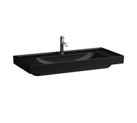 LAUFEN Meda lavabo, encastrable, 1000x460mm, tablette des deux côtés, 1 trou pour robinet, sans trop-plein, H8101197161111, H8101197161111, Colorazione: Nero opaco