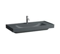 LAUFEN Meda lavabo, encastrable, 1000x460mm, tablette des deux côtés, 3 trous pour robinet, sans trop-plein, H8101197581581, H8101197581581, Colorazione: Grafite opaca
