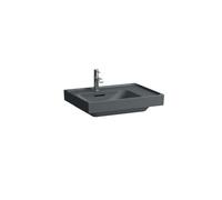 LAUFEN MEDA lavabo, encastrable, tablette à droite, 600x460mm, 3 trous pour robinet, sans trop-plein, H8171117581581, H8171117581581, Colorazione: Grafite opaca