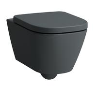 LAUFEN MEDA Set WC suspendu Advanced, Silent Flush, 360x540mm, incl. siège WC avec couvercle, H8661107580001, H8661107580001, Colorazione: Grafite opaca