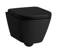 LAUFEN MEDA WC suspendu Advanced compact, sans rebord, Silent Flush, 360x490mm, fixation cachée chasse deau basse, H8201137160001, H8201137160001, Colorazione: Nero opaco