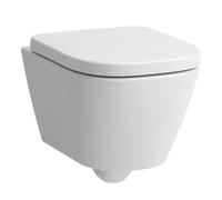 LAUFEN MEDA WC suspendu Advanced compact, sans rebord, Silent Flush, 360x490mm, fixation cachée chasse deau basse, H8201134000001, H8201134000001, Colorazione: Bianco con LCC