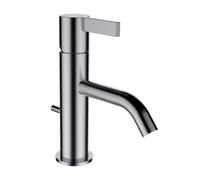 LAUFEN Mitigeur monocommande de lavabo Running Kartell, bec fixe, avec robinet de vidange, saillie 115 mm, H3113310901011, H3113310901011, Colorazione: acciaio inossidabile spazzolato