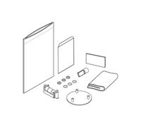 LAUFEN NIARA, NIARA S set adesivo per gancio portasciugamani, anello portasciugamani, porta rotolo di carta, H3800610000001, NIARA, NIARA S [Accessori Bagno > Ricambi per Accessori Bagno]