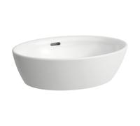 Laufen Lavabo da appoggio Pro B 52x39 cm ovale senza foro con troppopieno Bianco