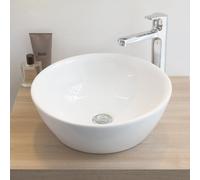 Laufen Lavabo da appoggio Pro B H812962 420x420 mm senza foro per rubinetto con sfioratore Bianco