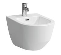 LAUFEN PRO Bidet mural, 1 trou pour robinet, 360x530mm, avec trou latéral pour arrivée deau, H8309520493041, H8309520493041, Colorazione: Pergamo