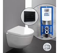 LAUFEN Pro Compact set completo WC a parete con elemento incasso neeos,, H8209654000001+16601BM#SET, Pro bianco [WC > WC]