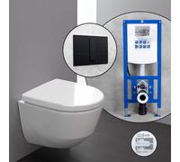 LAUFEN Pro Compact set completo WC sospeso con elemento incasso neeos,, H8209654000001+16791BM#SET, Pro bianco [WC > WC con Elementi Incasso]