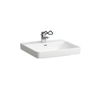 LAUFEN Pro Liberty lavabo, sans obstacle, sans trou pour robinet, avec trop-plein, 600x550mm, H8119500001091, H8119500001091