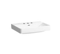 Lavabo Da Appoggio Laufen PRO S 3 fori, troppopieno 465x175x650mm Bianco