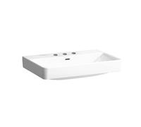 Laufen PRO S Lavabo da appoggio, 3 fori per rubinetto, con sfioratore, 700x465 mm, H816967, Colorazione: Bianco con LCC