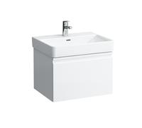 LAUFEN Pro S Meuble sous-lavabo, 1 tiroir et tiroir intérieur, pour lavabo H810963, 570x450x390mm, H4833720964631, H4833720964631, Colorazione: Neve (bianco opaco)
