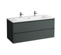 LAUFEN Pro S Set Lani Set complet 1200, lavabo, 2 trous pour robinet, meuble sous-lavabo inclus, 1200x500x540mm, H8649692661071, H8649692661071, Colorazione: Grigio traffico