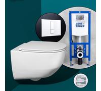 LAUFEN Pro set completo WC sospeso con elemento incasso neeos,, H8209660000001+16791WH#SET, Pro bianco [WC > WC con Elementi Incasso]