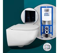 LAUFEN Pro set completo WC sospeso con elemento incasso neeos,, H8209664000001+16746BM#SET, Pro bianco [WC > WC con Elementi Incasso]