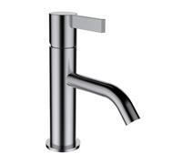 LAUFEN Running Kartell Mitigeur monocommande de lavabo, bec fixe, sans robinet de vidange, saillie 115 mm, H3113310901001, H3113310901001, Colorazione: acciaio inossidabile spazzolato