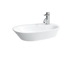 LAUFEN Running Palomba Cuvette de lavabo, 1 trou de robinet, avec trop-plein, avec trou de robinet banc, 600x400, H8168034001041, H8168034001041, Colorazione: Bianco con LCC