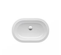 LAUFEN Savoy lavabo à encastrer, montage par dessous, sans trou pour robinet, avec trop-plein, dessous poncé, ovale, 575x375mm, H8189460001091, H8189460001091, Colorazione: Bianco