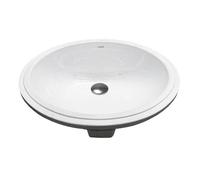 LAUFEN Savoy lavabo à encastrer, montage par dessous, sans trou pour robinet, avec trop-plein, dessous poncé, ovale, 500x416mm, H8189430001091, H8189430001091, Colorazione: Bianco