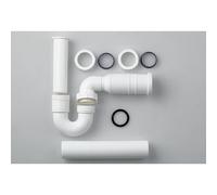 LAUFEN Siphon, DN40, avec raccord dévacuation flexible, pour bidet sur pied, plastique, H8949750000001, H8949750000001