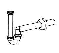 LAUFEN Siphon, DN40, en plastique, pour bidet mural, blanc, H8939480000001, H8939480000001