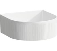 Laufen Sonar lavabo 34x34 cm semicircolare da appoggio bianco lucida H8123410001121