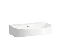 Lavabo da appoggio Laufen Sonar, 1 foro per rubinetto, con sfioratore, 600x420 mm, lucido, H816342, Colorazione: Bianco con LCC